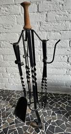 Haardstel met Houten Handvat, Ophalen, Gebruikt, Metaal