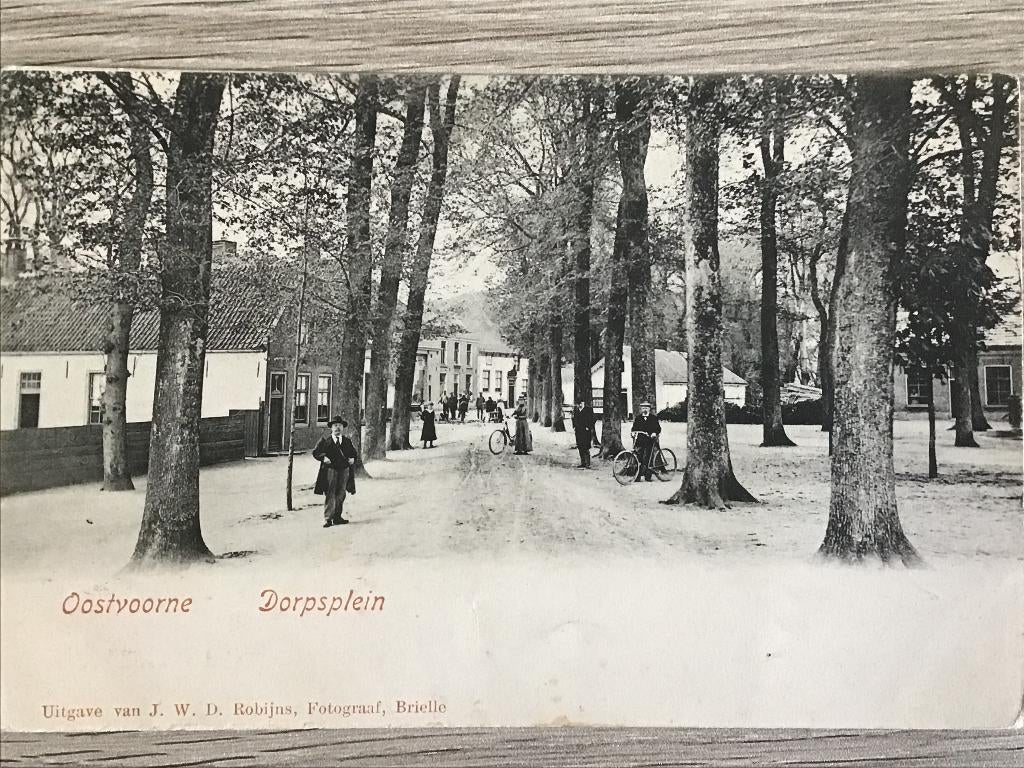 Oostvoorne Dorpsplein ca 1915-1920, Verzenden, Voor 1920, Ongelopen, Zuid-Holland