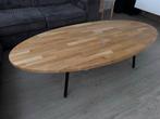 Ovale eiken salontafel - 145x70, Gebruikt, 100 tot 150 cm, Eikenhout, Minder dan 50 cm