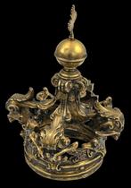 Grote 18e eeuws Zilver Vuurverguld Kroon  Heilige Madonna, Antiek en Kunst, Antiek | Goud en Zilver, Verzenden, Zilver