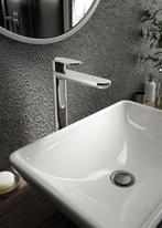Luxe hoge wastafelkraan, chroom, eenknopsbediening Alpinia, Verzenden, Nieuw, Chroom, Kraan
