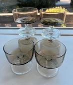 Luminarc rookglas dessertschalen (6 stuks), Ophalen of Verzenden, Zo goed als nieuw