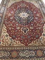 Perzisch tapijt handgeknoopt Tabriz Oosters vloerkleed, 200 cm of meer, 200 cm of meer, Rood, Gebruikt