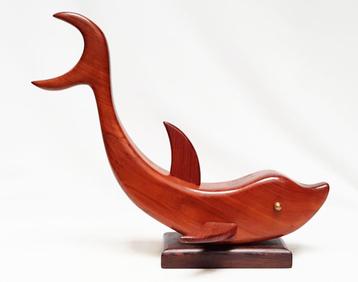 Dolfijn - vintage - Hout. beschikbaar voor biedingen