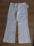 Nieuwe witte linnen broek maat 44, Kleding | Dames, Broeken en Pantalons, Nieuw, Lang, Maat 42/44 (L), Ophalen of Verzenden