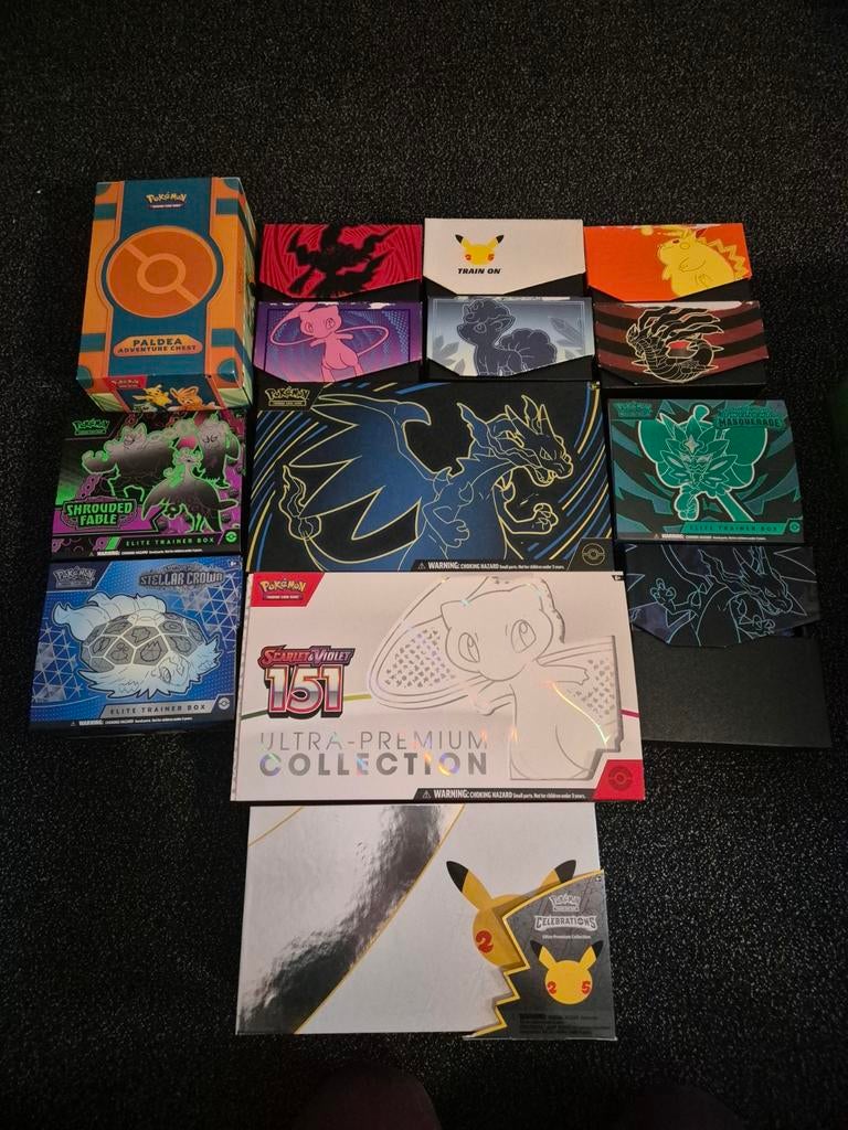 Lege ETB's en collection's, Hobby en Vrije tijd, Verzamelkaartspellen | Pokémon, Ophalen, Gebruikt, Overige typen
