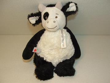 HAPPY HORSE KOE COMO NR1 ZACHTE BADSTOF ZWART/WIT MET VELOUR beschikbaar voor biedingen