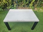 Beton Cire Tafel - WOOON - 4 persoons, Ophalen, Gebruikt, 100 tot 150 cm, 50 tot 100 cm