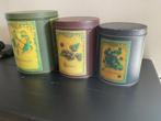 Vintage Blikken Set met Fruitmotieven, Ophalen of Verzenden