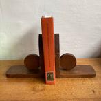 Houten Boekensteunen Amsterdamse school stijl Vintage, Ophalen of Verzenden