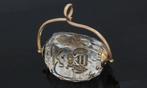 Wax zegel intaglio kwarts cachet 14k goud antiek horloge, Verzenden, Goud, Hanger, Met edelsteen