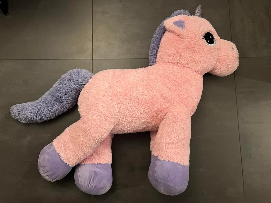 Grote Eenhoorn Knuffel - 1 Meter!, Ophalen of Verzenden, Zo goed als nieuw, Paard