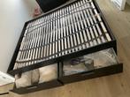 Ikea Brimnes Bed 160x200 - Zwart, Ophalen, Zwart, Tweepersoons, Zo goed als nieuw