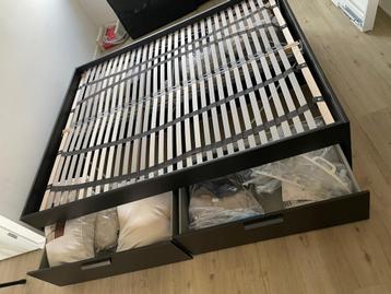 Ikea Brimnes Bed 160x200 - Zwart beschikbaar voor biedingen