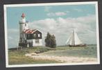 Marken Vuurtoren Het Paard van Marken en Boot Zeilend, Verzenden, 1980 tot heden, Ongelopen, Noord-Holland