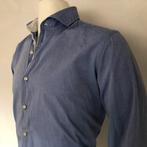 Gentiluomo shirt - overhemd - slim fit heren, Zo goed als nieuw, Verzenden, Blauw, Gentiluomo