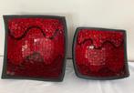 MOZAÏEK SCHAAL ROOD VIERKANT 25X25X13 cm NIEUW, Benya Art Craft, -, Vierkant, Nieuw