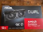 ASUS AMD Radeon RX 7700 XT Dual, Computers en Software, Videokaarten, AMD, DisplayPort, PCI-Express 4, Ophalen of Verzenden