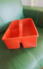 💐ORANJE ORGANIZER VOOR GEREEDSCHAP OF CREA SPULLEN, Doos, Minder dan 35 cm, Ophalen of Verzenden, Zo goed als nieuw