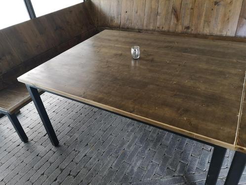 tafel terras, Tuin en Terras, Tuintafels, Gebruikt, Rechthoekig, Hout, Ophalen