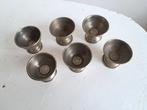 Zes antieke eierdopjes, Ophalen of Verzenden