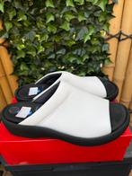 Ongedragen witte leren Wolky slippers Maat 43, Slippers, Wolky, Wit, Nieuw