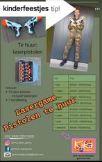 12 Lasergame pistolen te huur voor Kika, Ophalen, Zo goed als nieuw