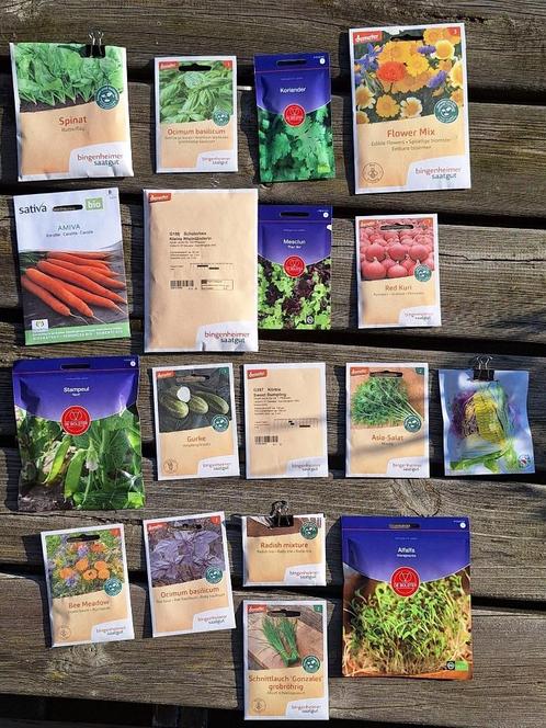 Moestuin zaden gemengd pakket biologisch, Tuin en Terras, Bloembollen en Zaden, Zaad, Voorjaar, Volle zon, Ophalen of Verzenden