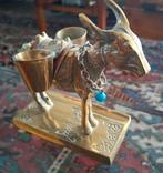 Bronzen ezel houder voor zout en peper, Antiek en Kunst, Ophalen of Verzenden