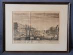 Gravure Bierkade Den Haag / New Drawbridge Canal ca. 1770, Antiek en Kunst, Ophalen of Verzenden