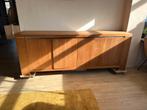 Teak houten dressior goede kwaliteit 231,5 x 50 x 85, Huis en Inrichting, Kasten | Dressoirs, Ophalen, 200 cm of meer, Metaal
