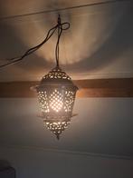 MAROKKAANSE STIJL METALEN HANGLAMP, Huis en Inrichting, Lampen | Hanglampen, Marrokaans/Arabisch, Ophalen of Verzenden, Zo goed als nieuw
