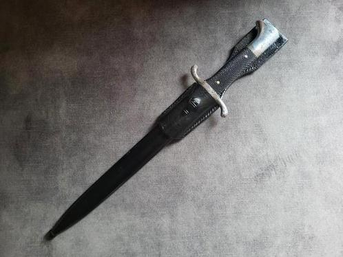 Repro frog voor Duitse KS98 parade bajonet Zwart, Verzamelen, Militaria | Tweede Wereldoorlog, Landmacht, Mes of Dolk, Duitsland