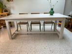 Massief hard hout tafel, Ophalen, Gebruikt