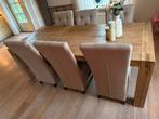Eettafel inclusief stoelen, Huis en Inrichting, Complete eetkamers, Ophalen, Gebruikt, 4 tot 6 stoelen