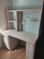 steigerhouten bureau, Huis en Inrichting, Bureaus, Ophalen, Zo goed als nieuw, Bureau