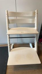 Witte stokke stoel, Kinderen en Baby's, Kinderstoelen, Ophalen, Gebruikt, Meegroeistoel