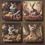 Sphynx Barok onderzetters met houder, Verzenden, Nieuw, Glas of Kopje