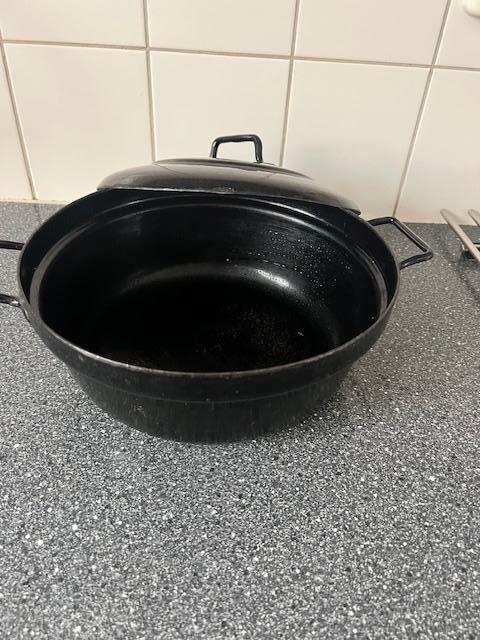 Braadpan 26cm - Inductie Geschikt handig voor oliebollen, Huis en Inrichting, Keuken | Potten en Pannen, Gebruikt, Koekenpan of Braadpan