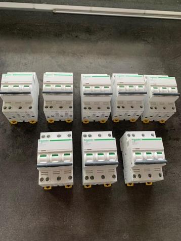 SCHNEIDER DIVERSE 3-POLIGE + NUL AUTOMATEN beschikbaar voor biedingen