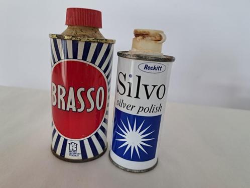 Brasso & Silvo poetsmiddelen gebruikt + nog enige inhoud, Verzamelen, Blikken, Gebruikt, Overige, Overige merken, Ophalen