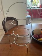 Etagere 3 etages roestvrijstaal, Huis en Inrichting, Woonaccessoires | Etagères, Ophalen of Verzenden, Zo goed als nieuw