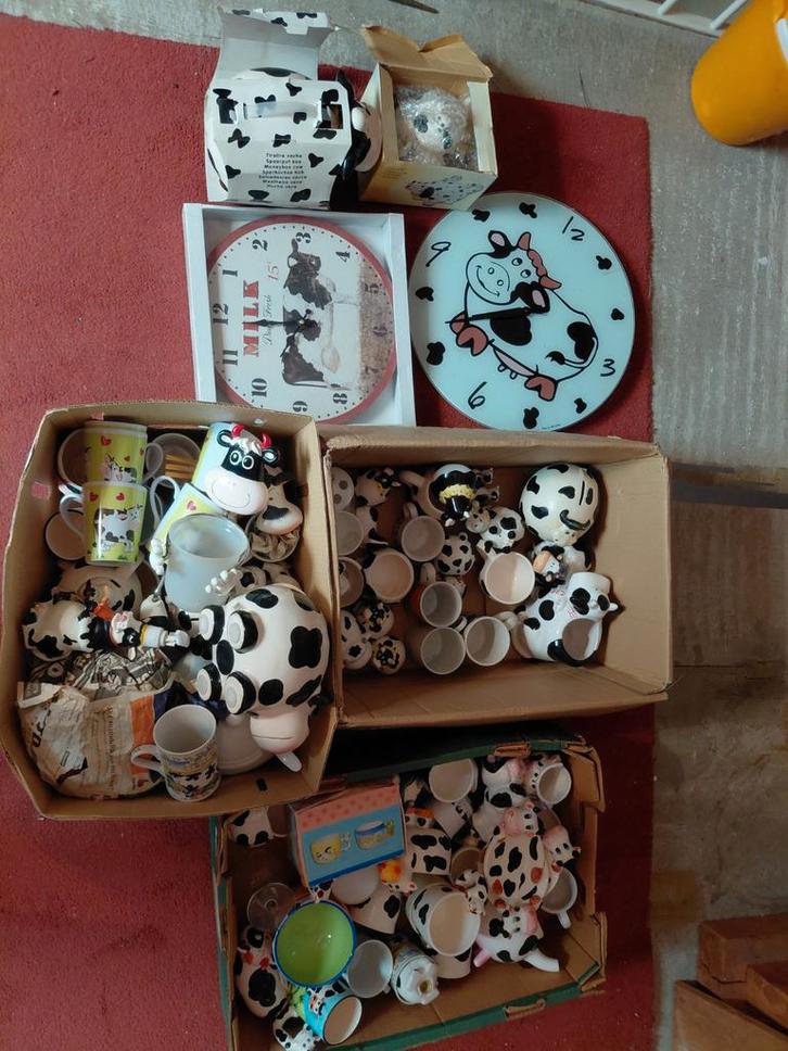 Diverse verzameling koeien decoratie, Hobby en Vrije tijd, Scrapbooking, Gebruikt, Overige typen, Overige merken, Ophalen
