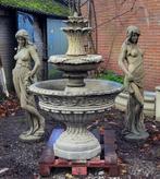 AANBIEDING barokfontein met 2 tuinbeelden, Tuin en Terras, Ophalen, Nieuw, Beton, Fontein