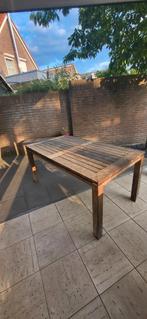 Stijgerhouten tuintafel 78-170-92, Ophalen, Gebruikt, Rechthoekig, Hout