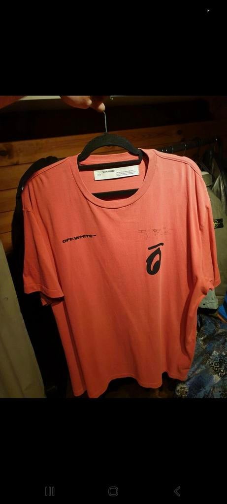 Off White, Kleding | Heren, T-shirts, Ophalen of Verzenden, Zo goed als nieuw, Maat 56/58 (XL), Off white