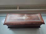 Antieke Houten kistje met Inlegwerk Napoleon III, Antiek en Kunst, Ophalen of Verzenden