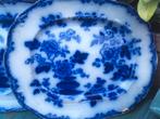 Antieke delftsblauw stijl borden FlowBlue 1800-1900 Miekje's, Antiek en Kunst, Antiek | Servies los, Ophalen of Verzenden
