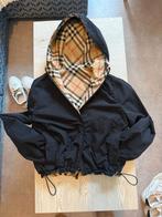 Burberry Jas met Ruitpatroon, Maat 38/40 (M), Zwart, Ophalen of Verzenden, Zo goed als nieuw