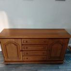 Eiken Dressoir - Zware Kwaliteit - 160cm, Ophalen, Gebruikt, Eikenhout, Met deur(en)